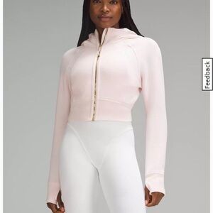 Strawberry Milkshake Full Zip Cropped Hoodie Lululemon